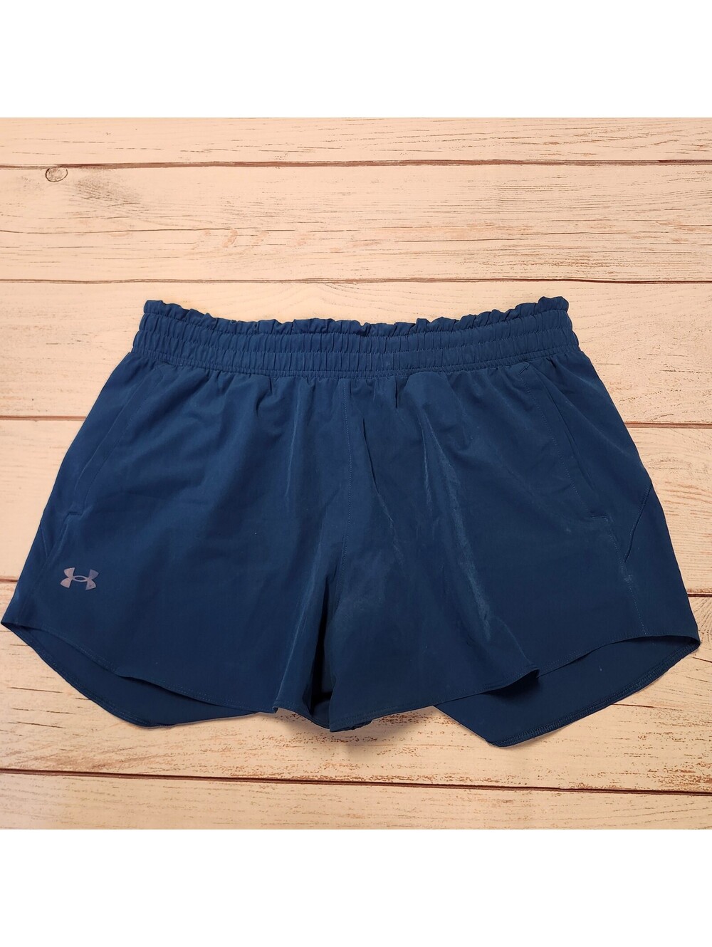 Under Armour women blue athletic running shorts XL TG EG
